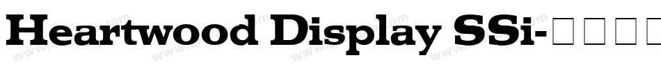 Heartwood Display SSi字体转换